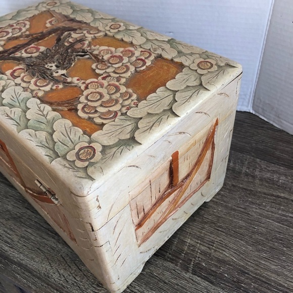 Hand Carved Wooden Treasure Box - Picture 15 of 17